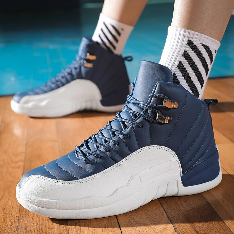 High Quality Basketball Shoes Men Sneakers Boys Basket Shoes Autumn High Top Anti-slip