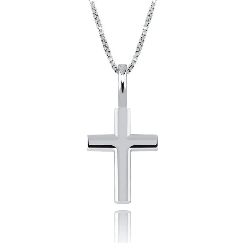 925 Sterling Silver Ice Zircon Cross Pendant Gold, Silver; Rose Gold Fashion Jewelry - My Store