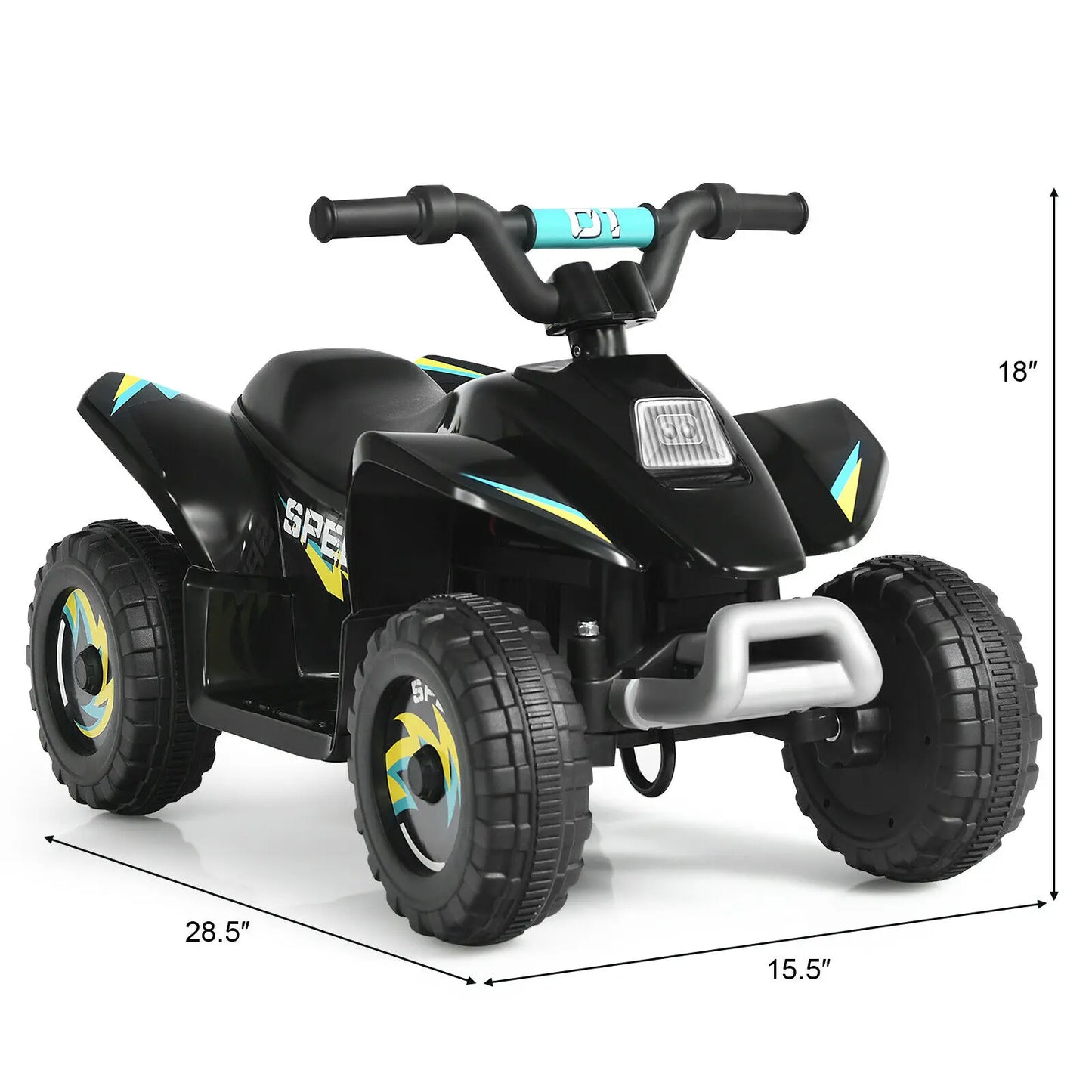 6V Kids Electric Quad ATV 4 Wheels Ride On Toy Toddlers Forward&Reverse