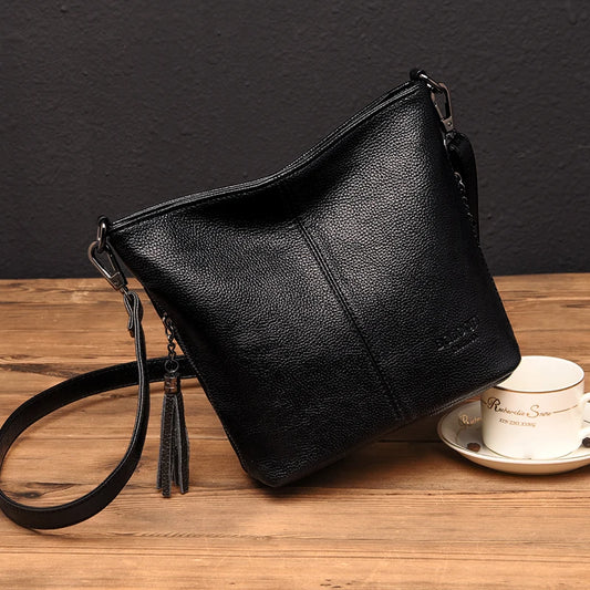 High Quality Soft Leather Purse Fashion Women Shoulder Messenger Bag Trend 2024 Designer