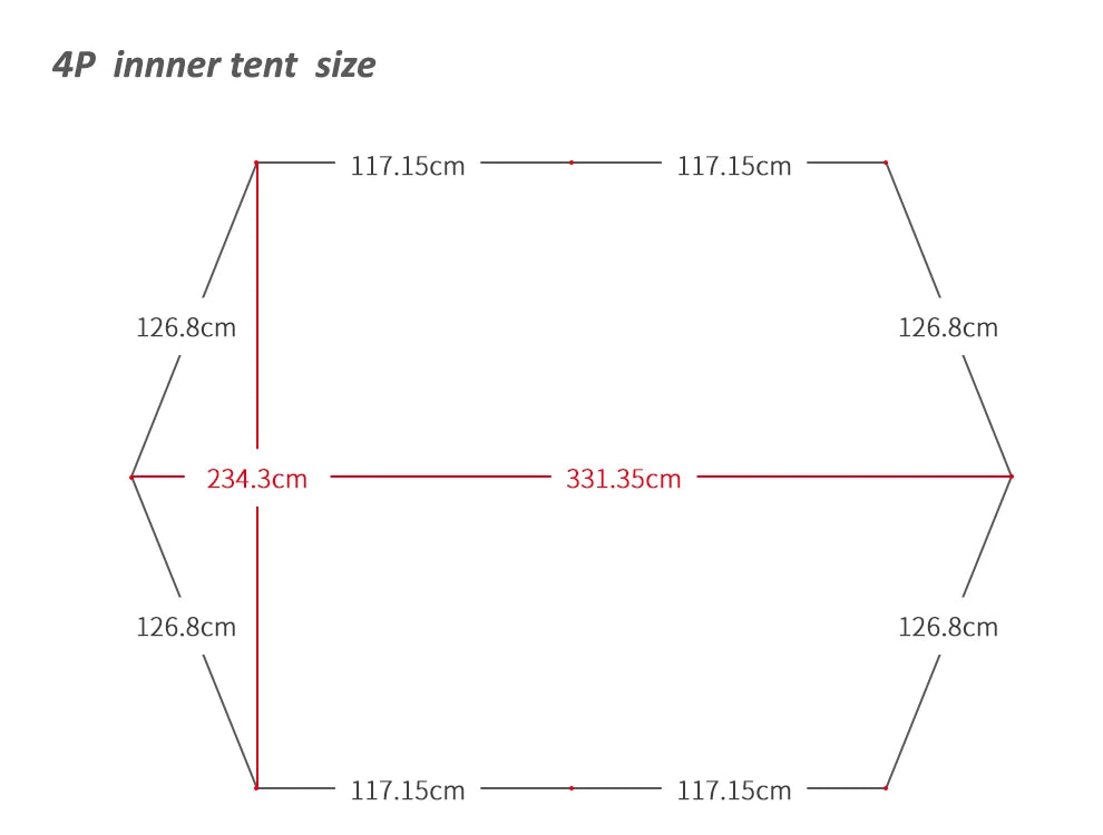 Pyramid tent bushcraft lightweight 4-5 people-outdoor-camping with snow skirt rainproof windproof tent - My Store