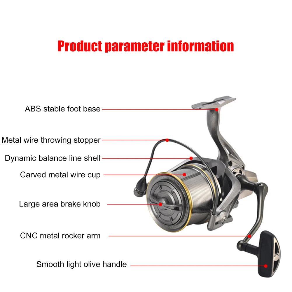 4.8/1 Stainless Steel Lure Spinning Fishing Reel 17+1 Bearing Fixed Spool Reels Light Weight Metal Fishing Tackle Accessories