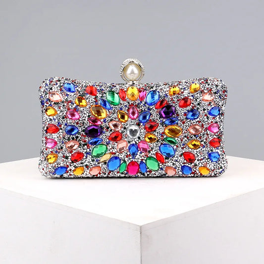 Popular Diamond-encrusted Bag, Evening Handbag, Womens Fashionable