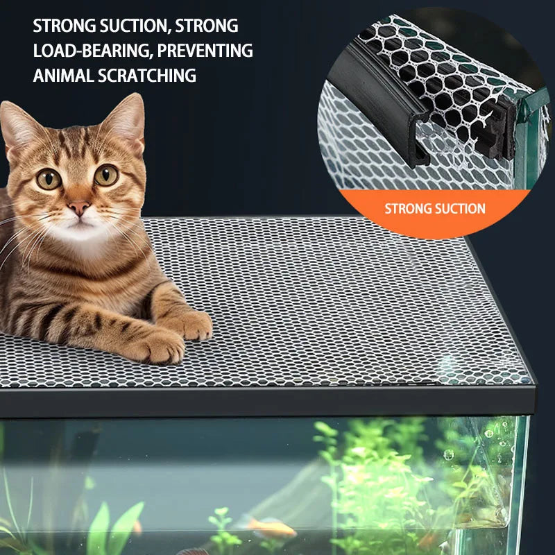 Fish tank anti jump net-invisible anti jump net magnetic suction-anti jump net - My Store