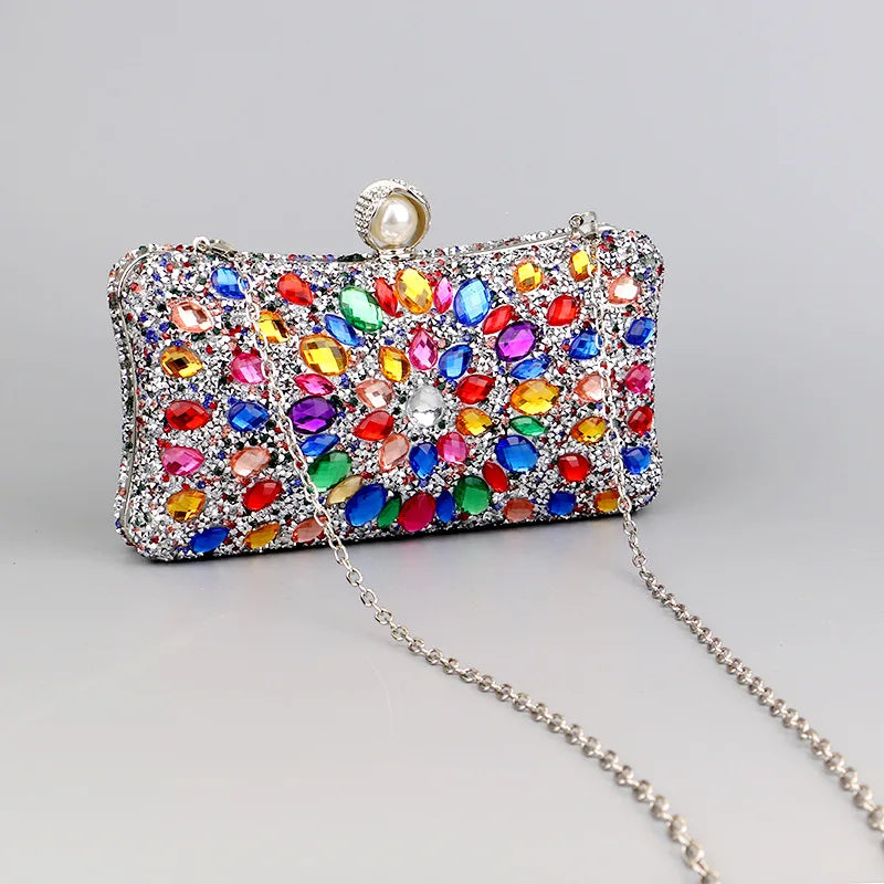 Popular Diamond-encrusted Bag, Evening Handbag, Womens Fashionable