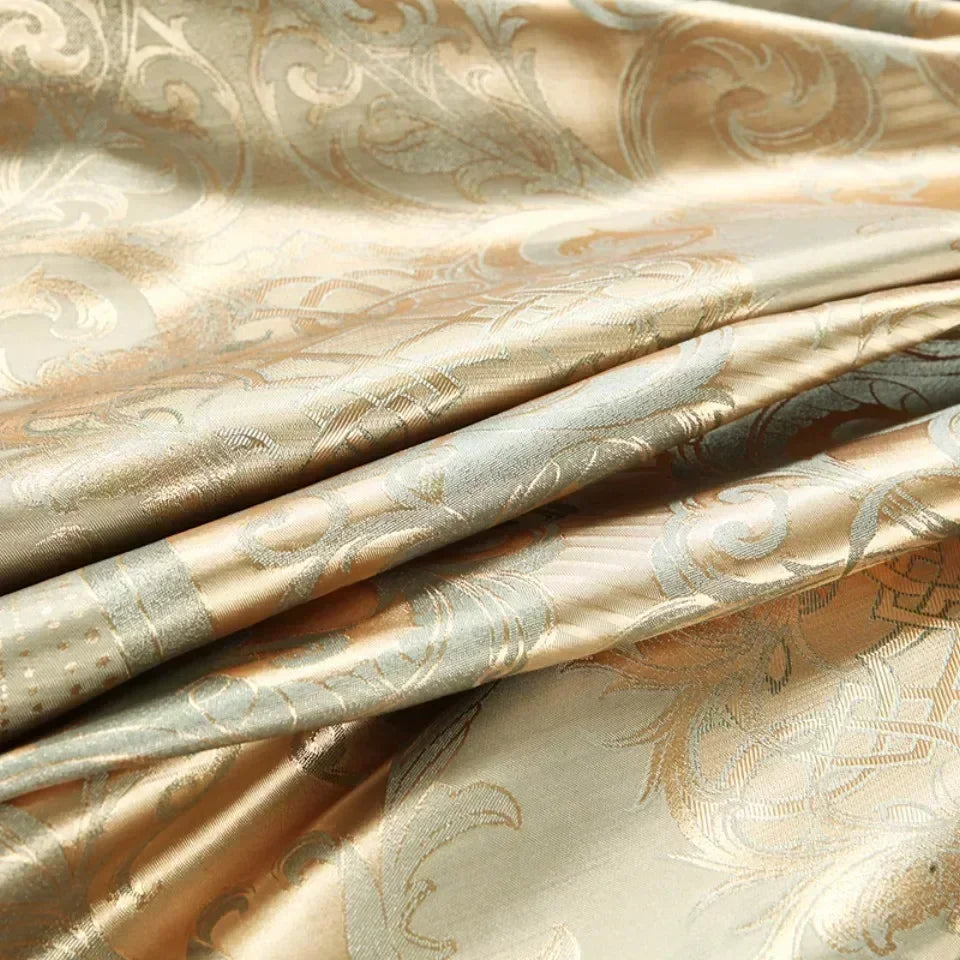 High End King Size Bedding Set Luxury European Wedding Bedding Sets Queen American Satin Double Duvet Cover Set 220x240