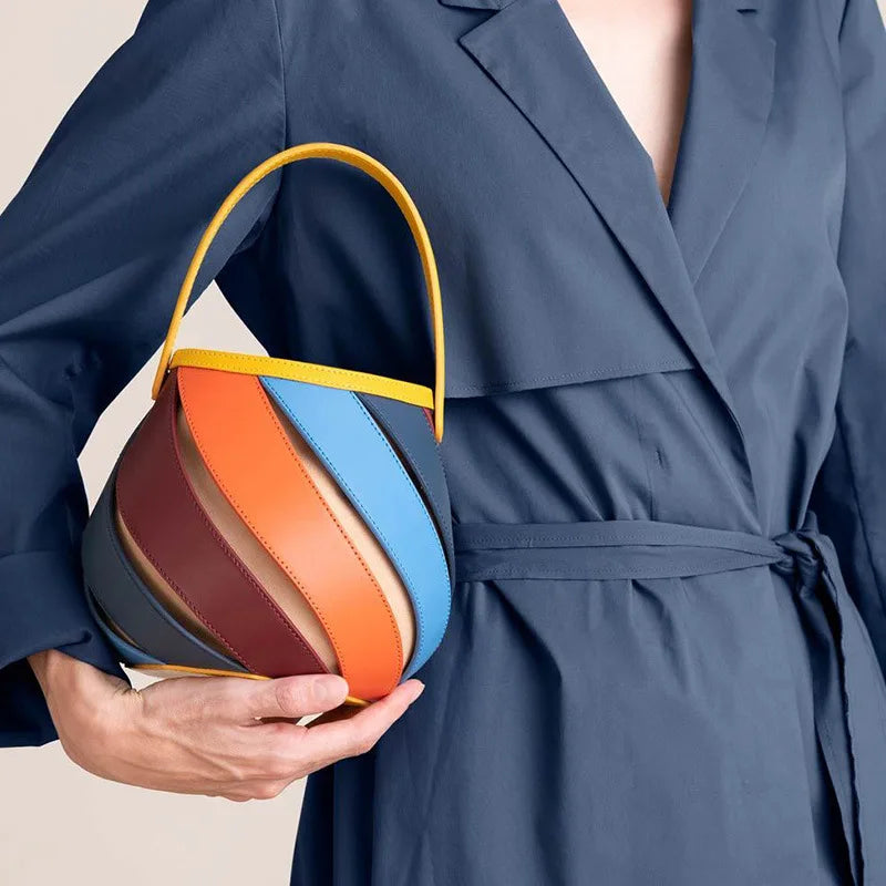 Circular Handbag Spring/Summer-New Source Factory Small Designer-Drawstring Shoulder Bag - My Store