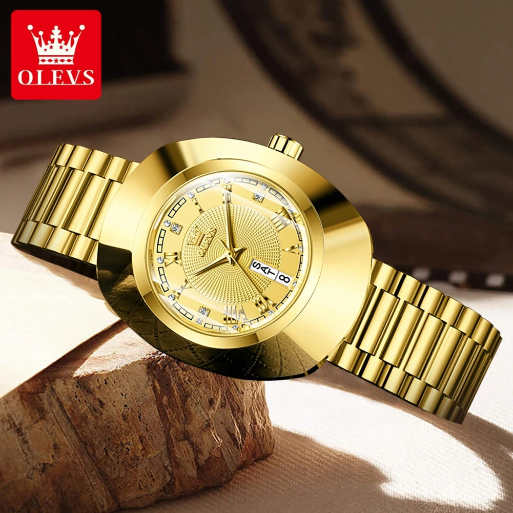 New Big Dial Luxury Quartz Watch For Women, Clock Waterproof - My Store