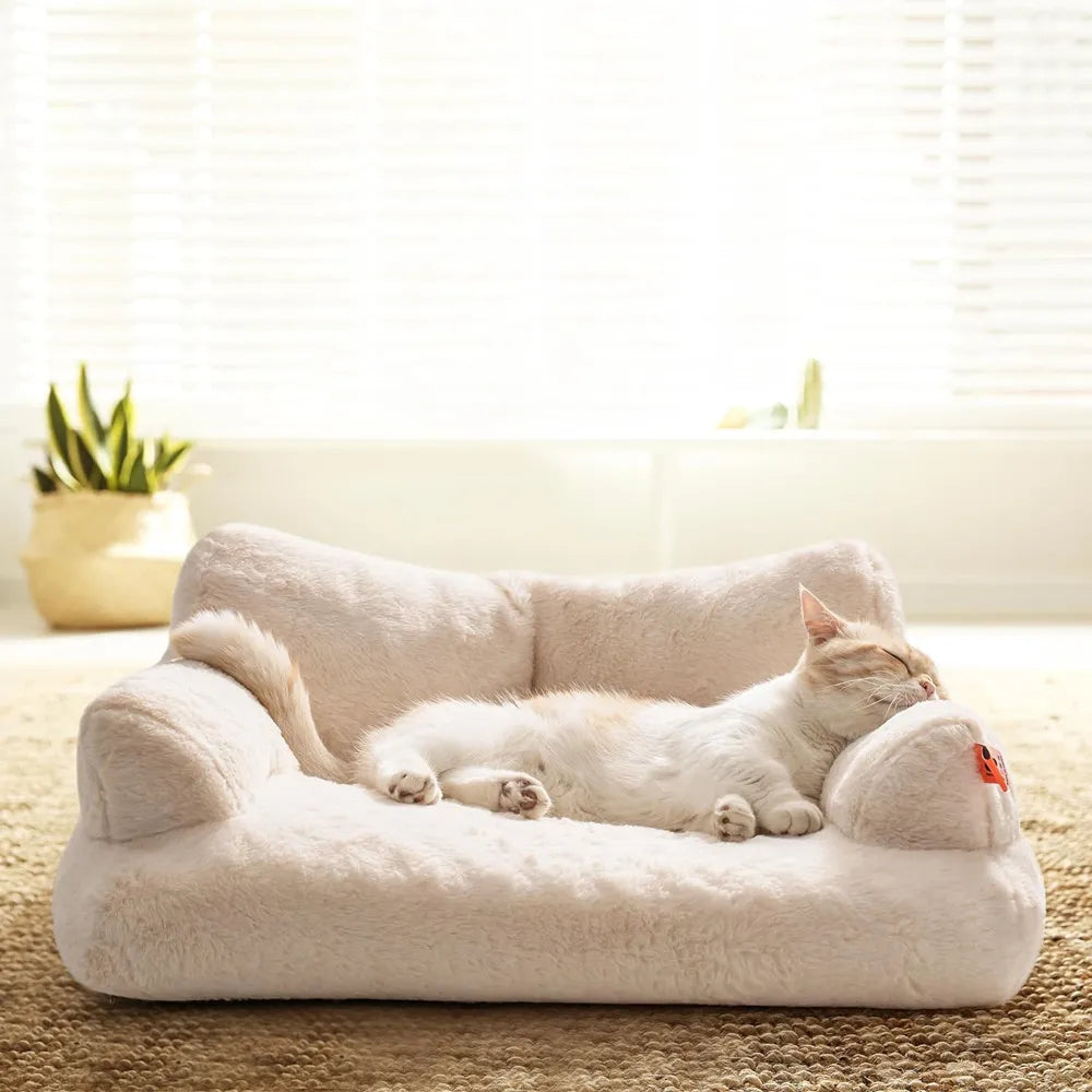 Pet Couch Bed,Washable Cat Beds for Medium Small Dogs & Cats