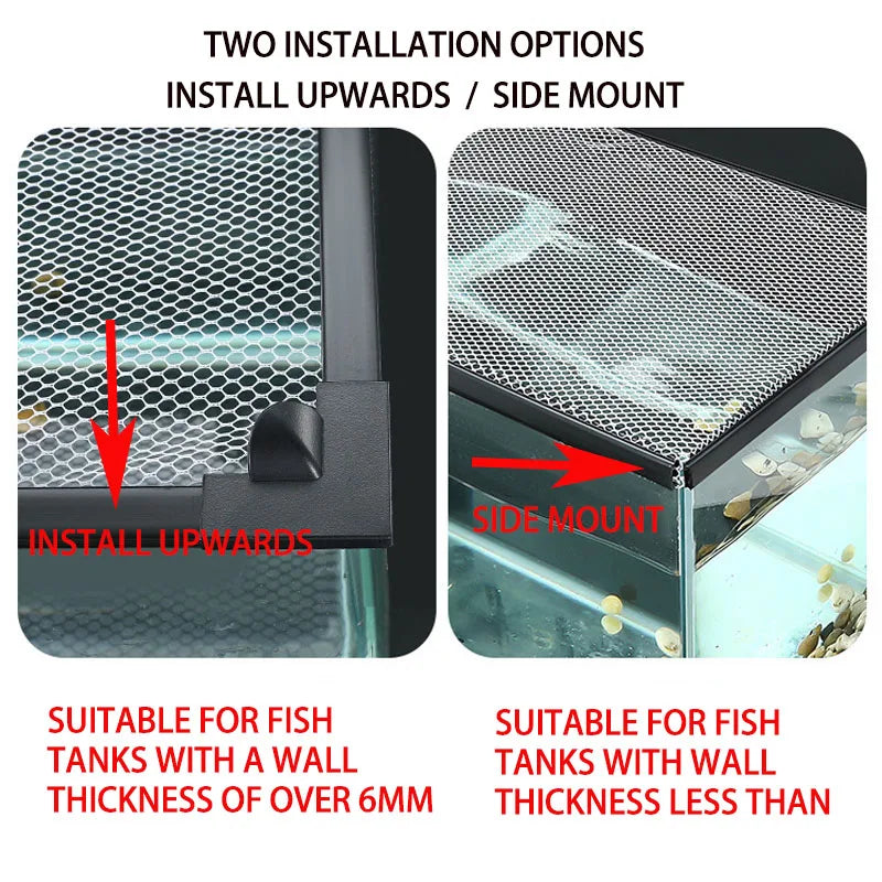 Fish tank anti jump net-invisible anti jump net magnetic suction-anti jump net - My Store