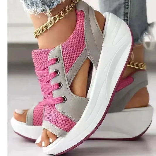 Women Sandals Summer-New Lady Platform Chunky Comfortable Shoes - My Store