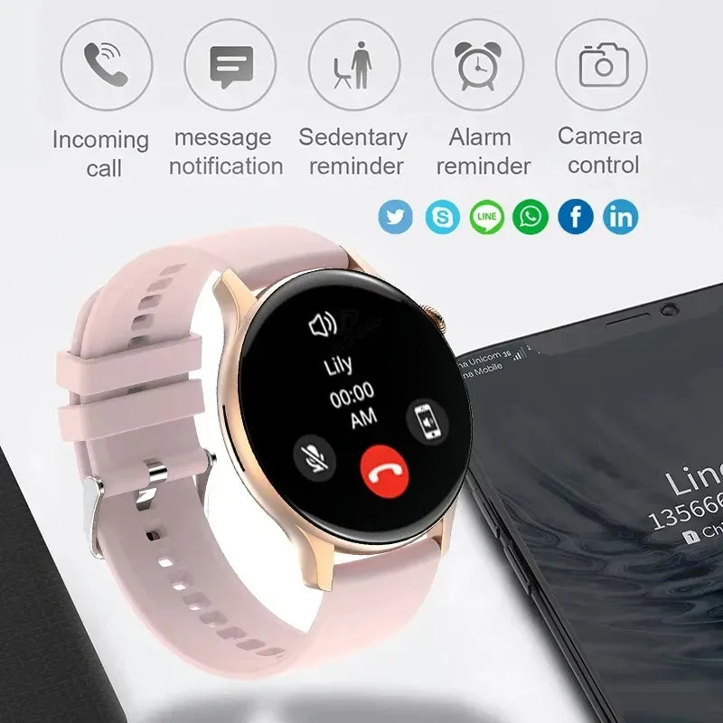 New Smartwatch 1.43 Inch Full Screen - Bluetooth Call - Heart Rate Watch For Men Women - My Store