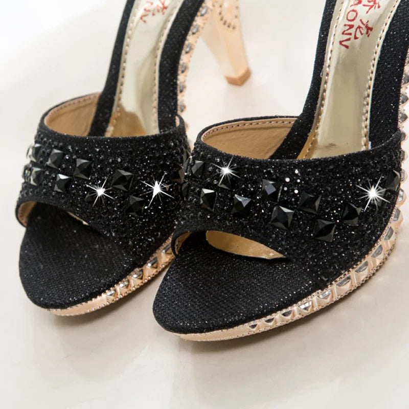 Summer Women Sandals Rhinestone Sexy High Heels Shoes - My Store