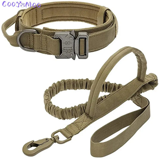 Dog Collar-Durable Tactical Leash Set-Adjustable Military Pet Collar Leash - My Store