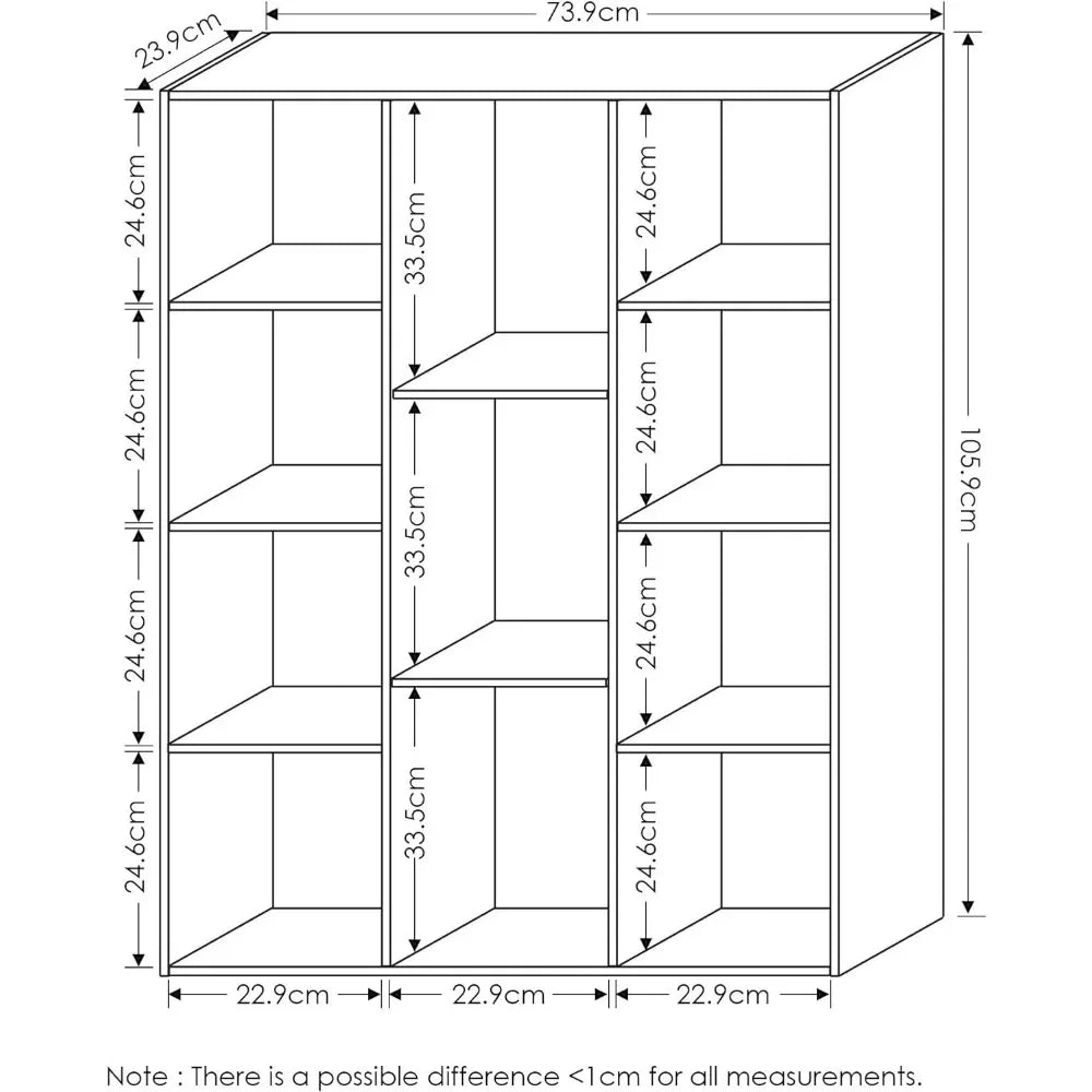 Children Bookcase / Book / Storage , 11-Cube, Book Shelf Dollhouse Bookcase, Pink