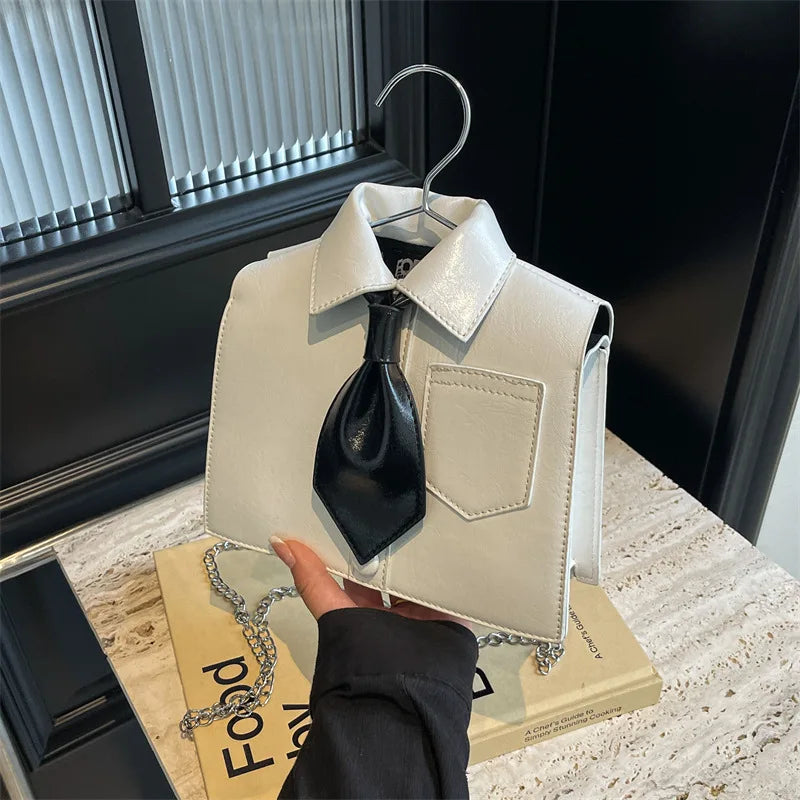 2024 Fashion Women's Small Tote Lapel Jacket-Crossbody Bag Designer Clothes Shape Ladies Shoulder - My Store