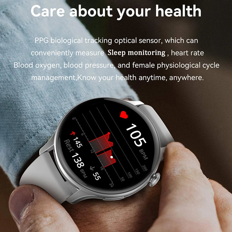 New Smartwatch 1.43 Inch Full Screen - Bluetooth Call - Heart Rate Watch For Men Women - My Store