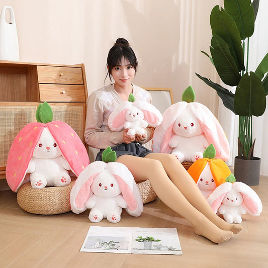 Bunny Plush Toys Cute Strawberry Of Rabbits Stuffed Animal - My Store