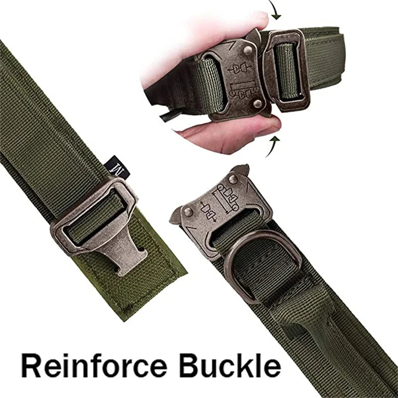 Dog Collar-Durable Tactical Leash Set-Adjustable Military Pet Collar Leash - My Store