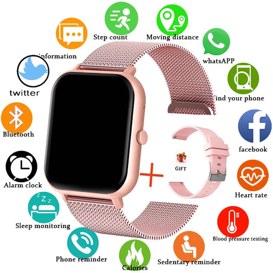 2024 New Smart Watch Women Bluetooth Call Watch Fitness Tracker Waterproof Sport Smart Clock - My Store