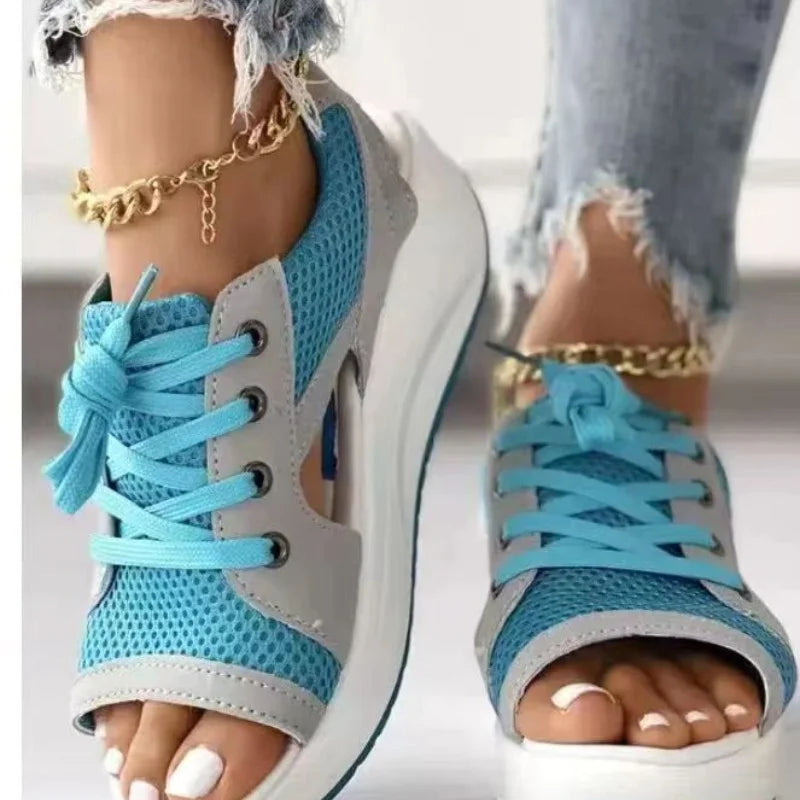 Women Sandals Summer-New Lady Platform Chunky Comfortable Shoes - My Store