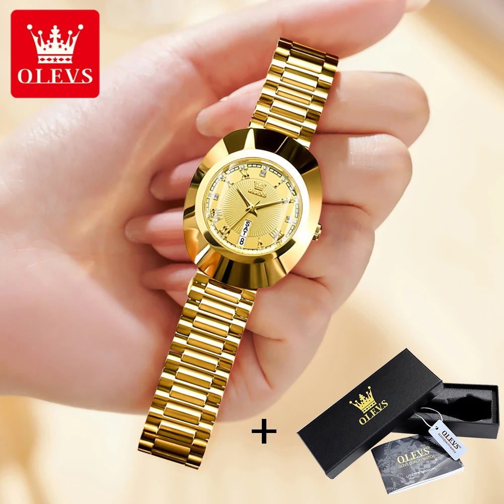 New Big Dial Luxury Quartz Watch For Women, Clock Waterproof - My Store