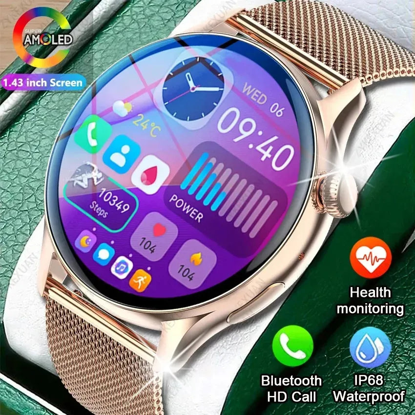 New Smartwatch 1.43 Inch Full Screen - Bluetooth Call - Heart Rate Watch For Men Women - My Store